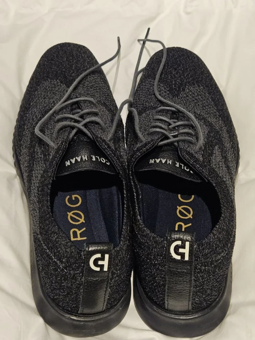 Cole Haan 2.ZERØGRAND Stitchlite Black Knit Oxford Shoes